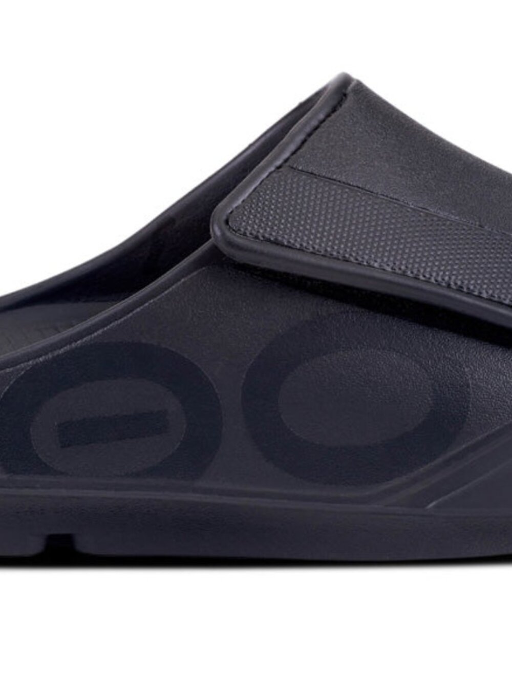 OOFOS OOahh Sport Flex Slide Sandal - Matte Black - 8